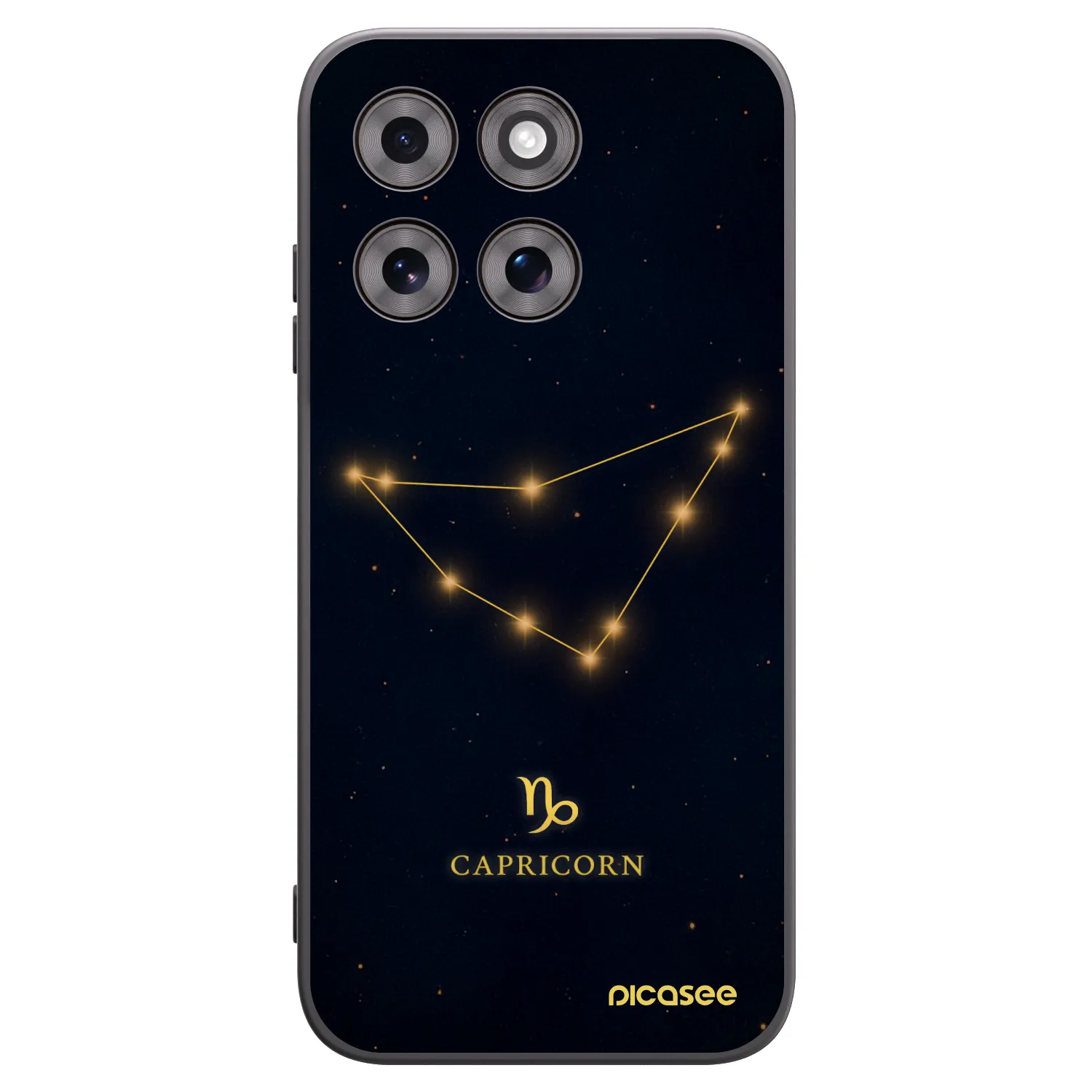 Picasee Μαύρη θήκη σιλικόνης για Motorola Moto G77 - CAPRICORN