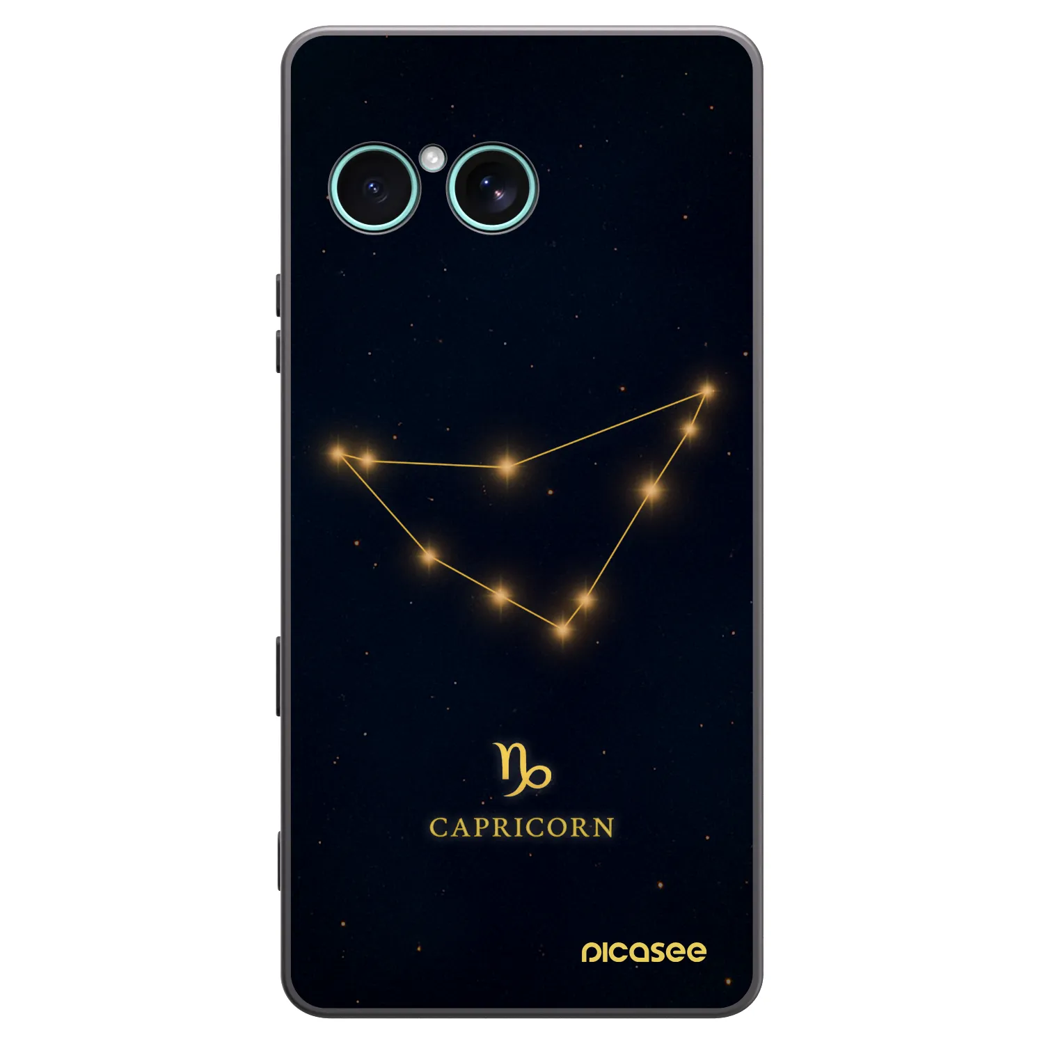 Picasee Μαύρη θήκη σιλικόνης για Sony Xperia 10 VII - CAPRICORN