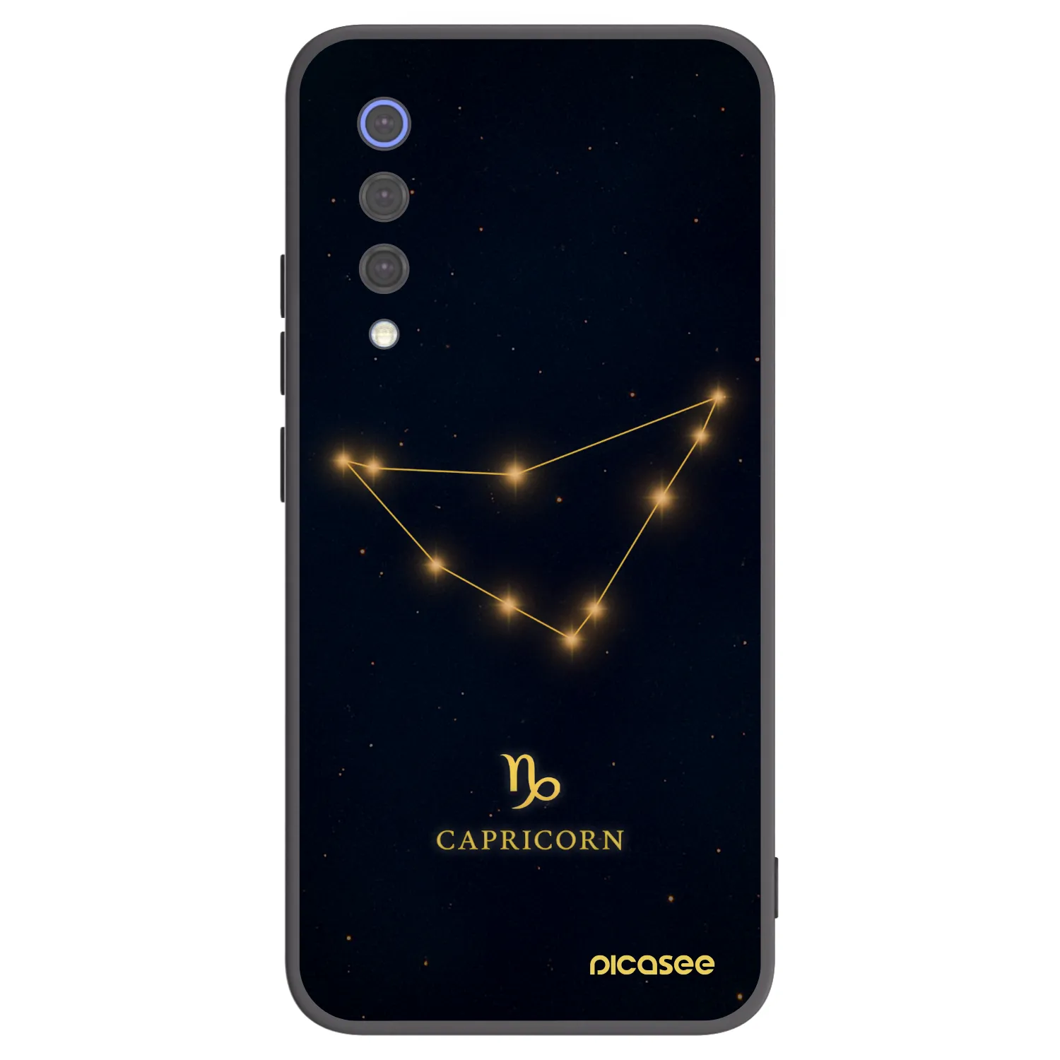 Picasee Μαύρη θήκη σιλικόνης για Xiaomi Mi 9 SE - CAPRICORN