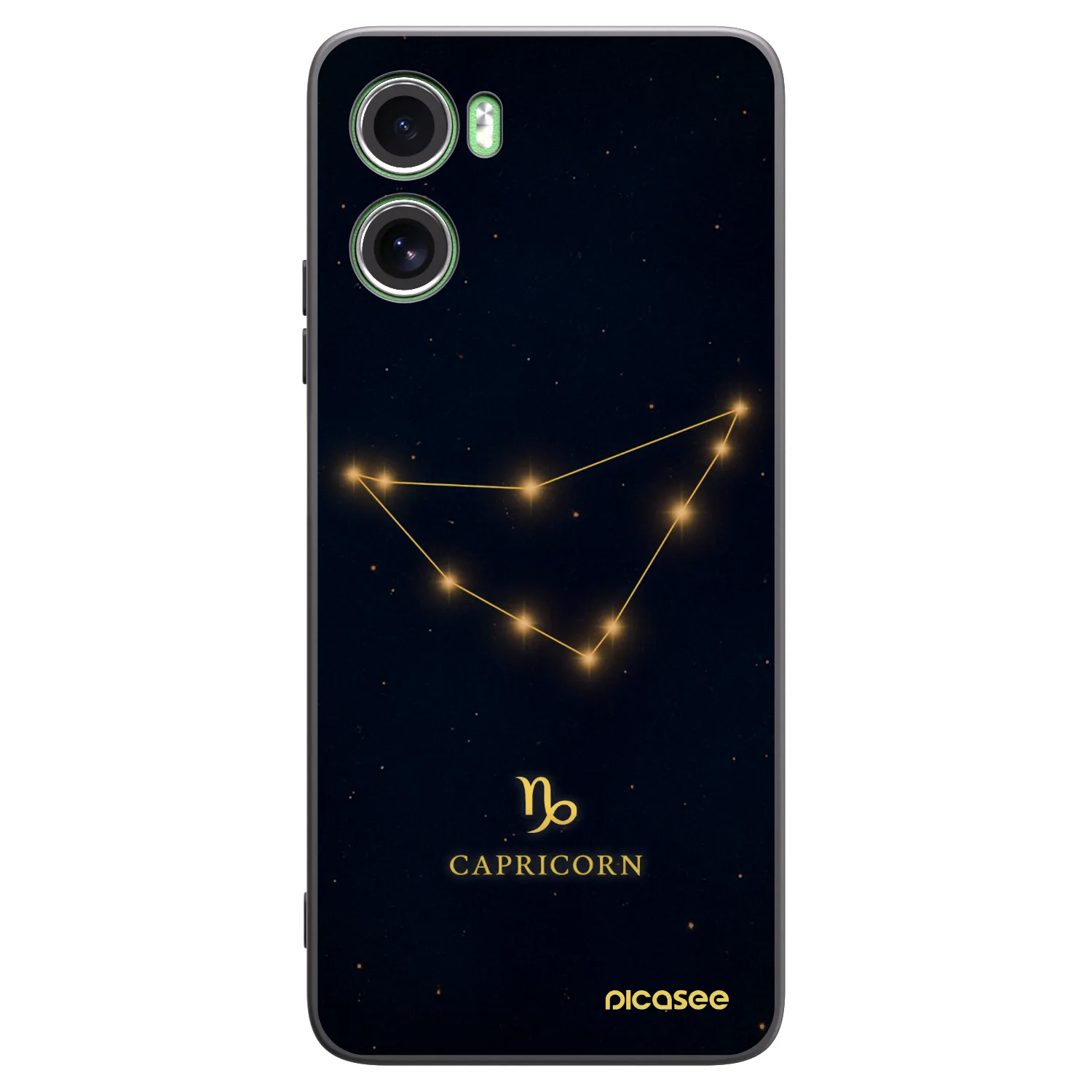 Picasee Μαύρη θήκη σιλικόνης για Motorola Moto G06 - CAPRICORN