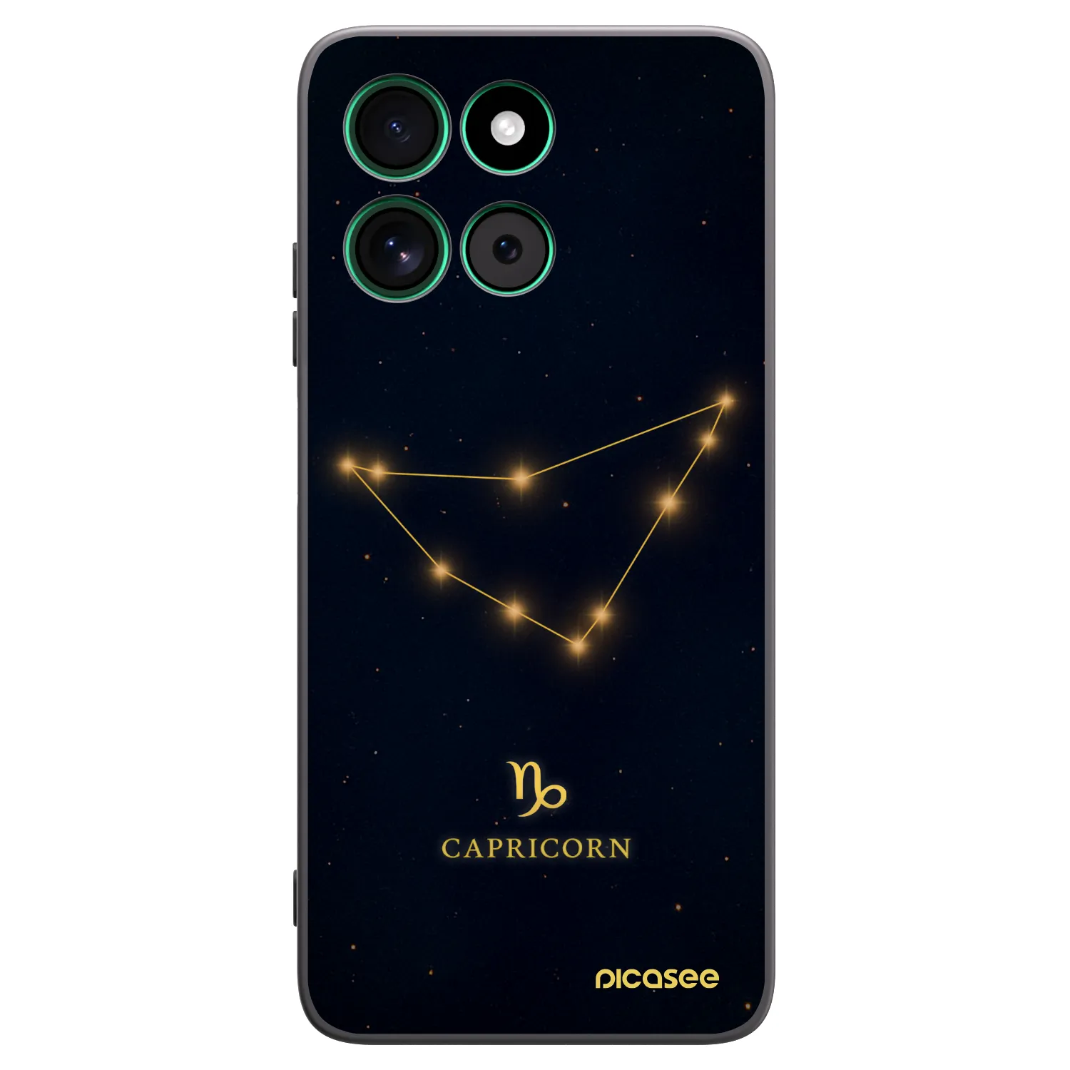 Picasee Μαύρη θήκη σιλικόνης για Motorola Moto G57 Power - CAPRICORN