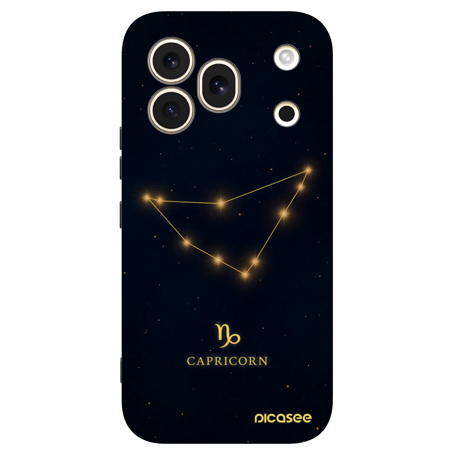 Picasee Μαύρη θήκη σιλικόνης για Honor 600 Pro - CAPRICORN