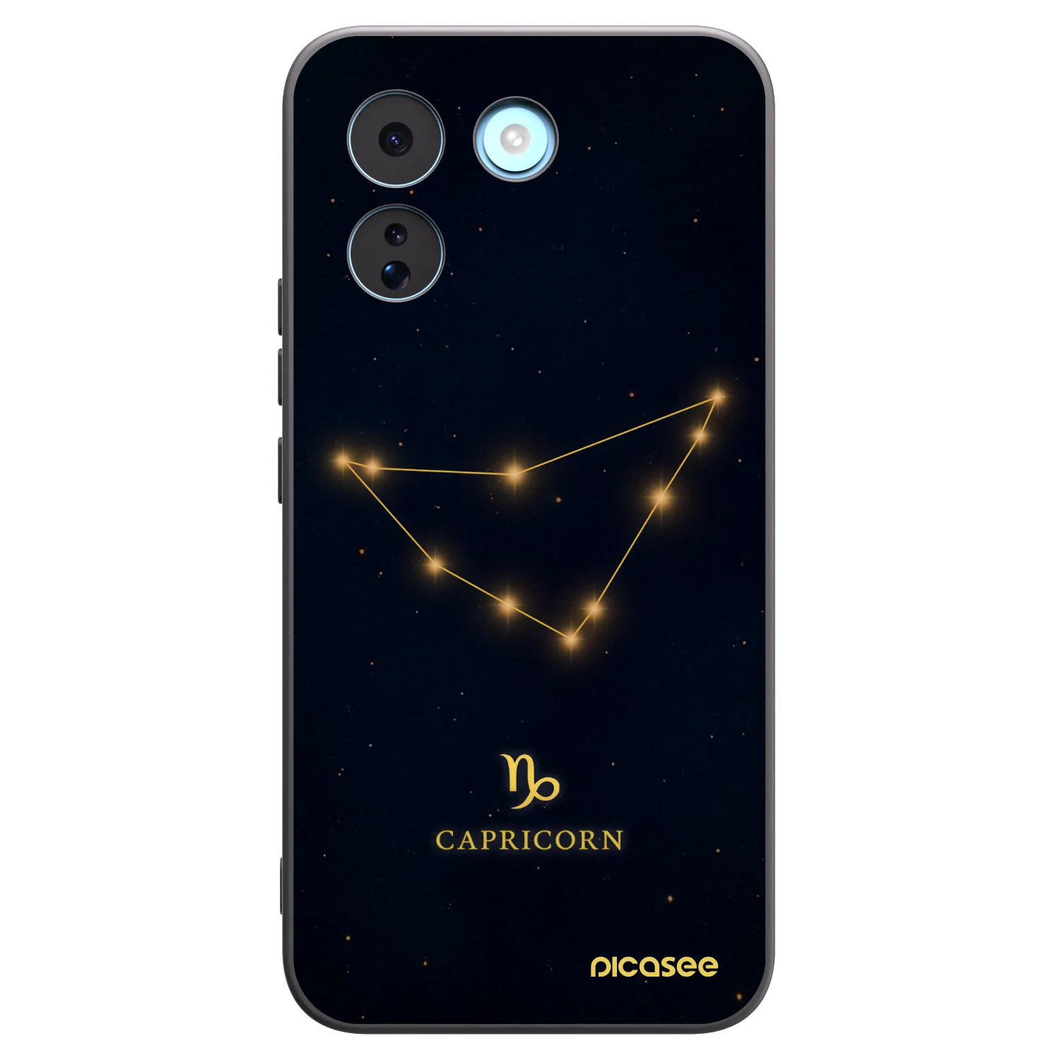 Picasee Μαύρη θήκη σιλικόνης για Xiaomi Redmi Note 17 Pro MAX 5G - CAPRICORN