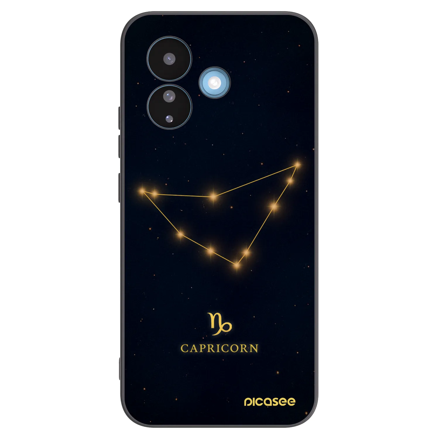 Picasee Μαύρη θήκη σιλικόνης για Xiaomi Redmi Note 17 Pro 5G - CAPRICORN