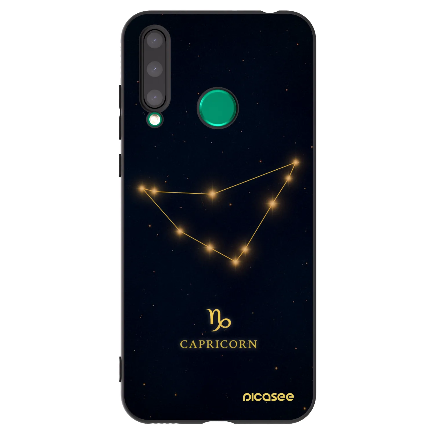 Picasee Μαύρη θήκη σιλικόνης για Honor 20 Lite - CAPRICORN