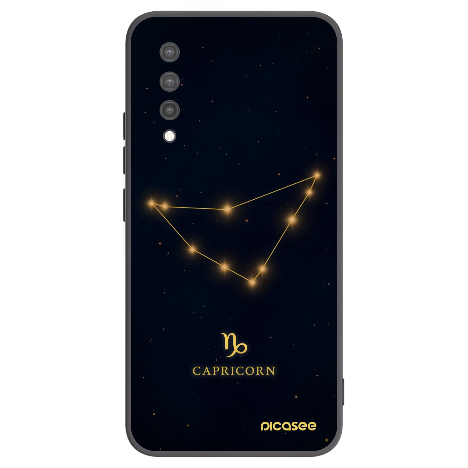 Picasee Μαύρη θήκη σιλικόνης για Xiaomi Mi 9 Lite - CAPRICORN