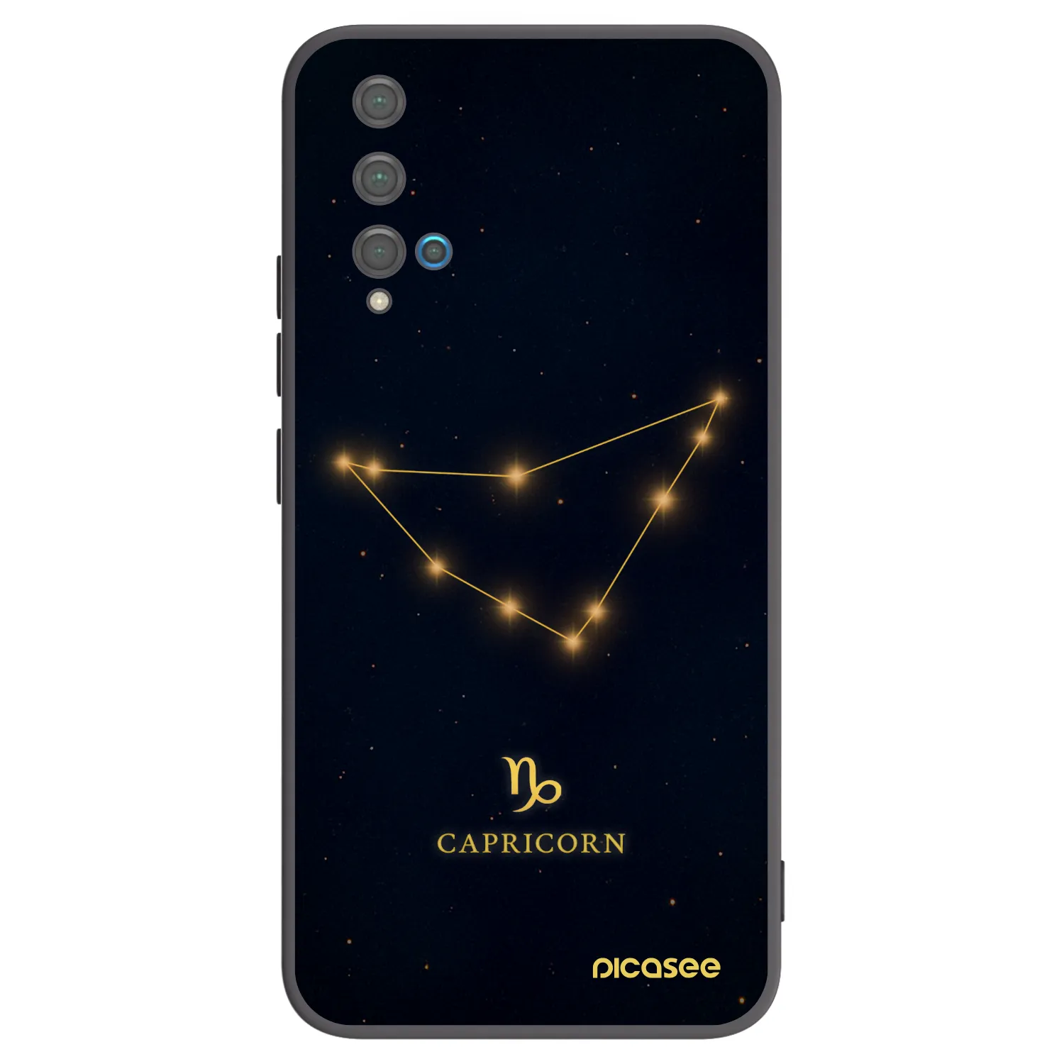 Picasee Μαύρη θήκη σιλικόνης για Huawei Nova 5T - CAPRICORN