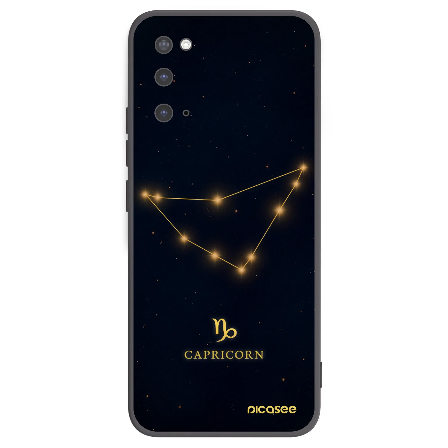 Picasee Μαύρη θήκη σιλικόνης για Samsung Galaxy S20 G980F - CAPRICORN