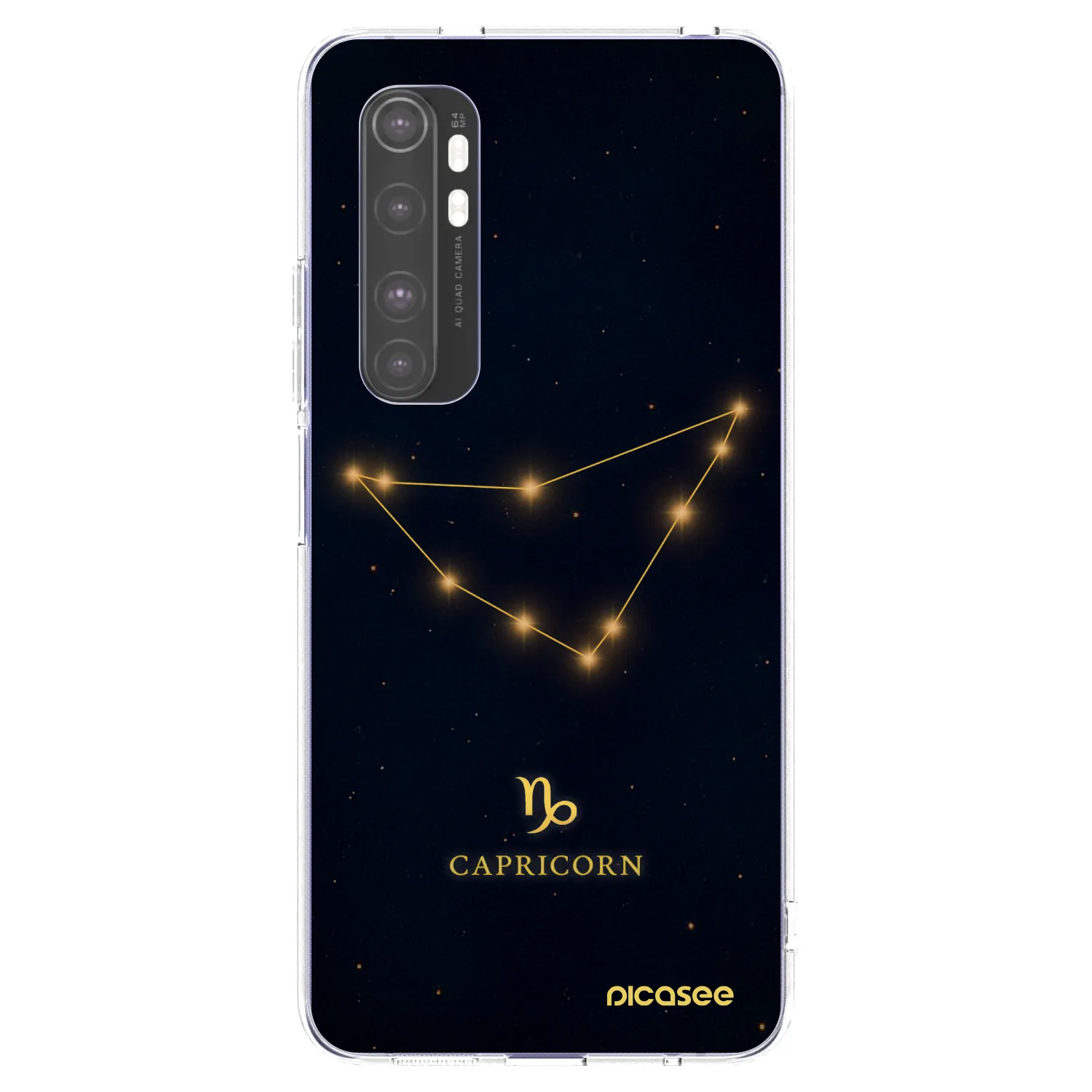 Picasee διαφανής θήκη σιλικόνης Xiaomi Mi Note 10 Lite - CAPRICORN