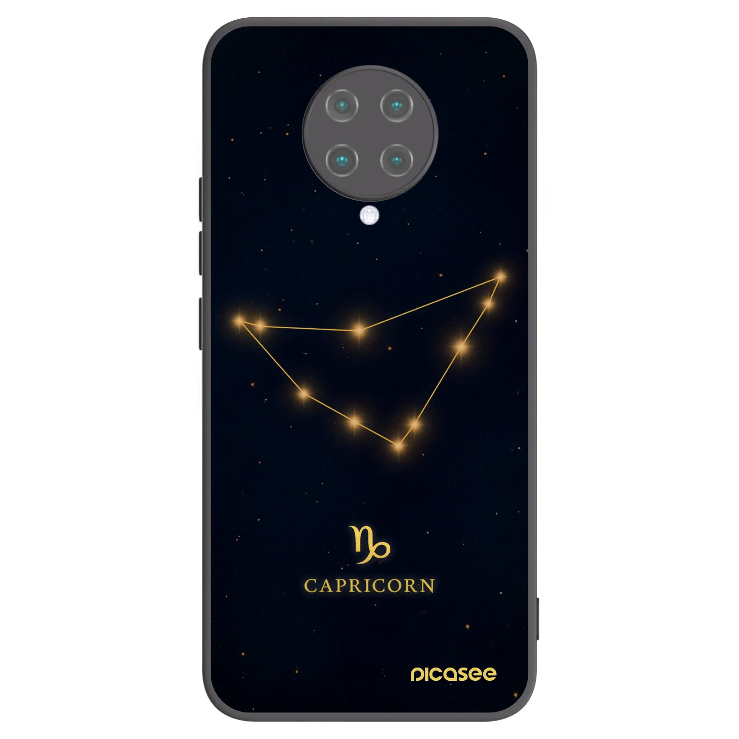 Picasee Μαύρη θήκη σιλικόνης για Xiaomi Poco F2 Pro - CAPRICORN