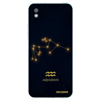 Picasee Μαύρη θήκη σιλικόνης για Xiaomi Redmi 9A - AQUARIUS