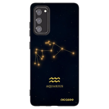 Picasee Μαύρη θήκη σιλικόνης για Samsung Galaxy S20 FE - AQUARIUS