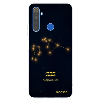 Picasee διαφανής θήκη σιλικόνης Realme 5 - AQUARIUS