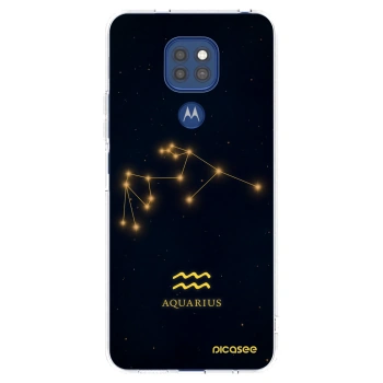 Picasee διαφανής θήκη σιλικόνης Motorola Moto G9 Play - AQUARIUS