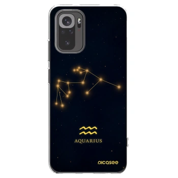 Picasee διαφανής θήκη σιλικόνης Xiaomi Redmi Note 10 - AQUARIUS