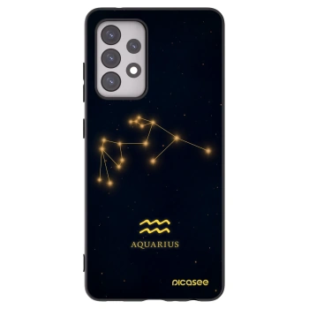 Picasee Μαύρη θήκη σιλικόνης για Samsung Galaxy A52 5G A525F - AQUARIUS