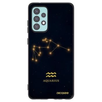 Picasee Μαύρη θήκη σιλικόνης για Samsung Galaxy A72 A725F - AQUARIUS