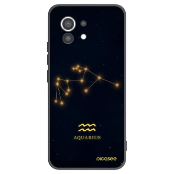 Picasee Μαύρη θήκη σιλικόνης για Xiaomi Mi 11 - AQUARIUS