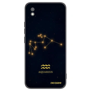 Picasee Μαύρη θήκη σιλικόνης για Xiaomi Redmi 9AT - AQUARIUS