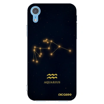 Picasee διαφανής θήκη σιλικόνης Apple iPhone XR - AQUARIUS