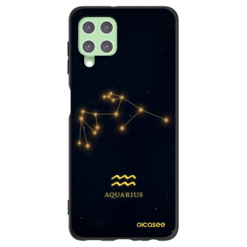 Picasee Μαύρη θήκη σιλικόνης για Samsung Galaxy A22 A225F 4G - AQUARIUS