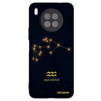 Picasee Μαύρη θήκη σιλικόνης για Huawei Nova 8i - AQUARIUS