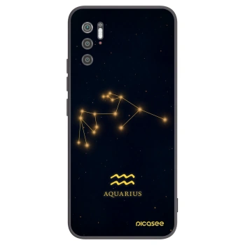 Picasee Μαύρη θήκη σιλικόνης για Xiaomi Poco M3 Pro 5G - AQUARIUS