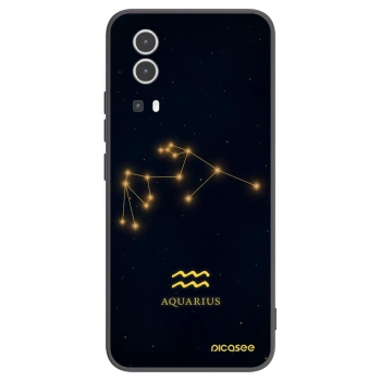 Picasee Μαύρη θήκη σιλικόνης για Vivo Y72 5G - AQUARIUS