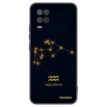 Picasee Μαύρη θήκη σιλικόνης για Realme 8 5G - AQUARIUS