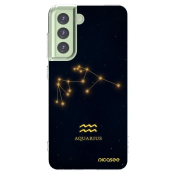 Picasee διαφανής θήκη σιλικόνης Samsung Galaxy S21 FE 5G - AQUARIUS