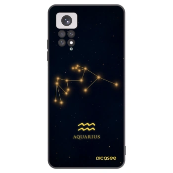 Picasee Μαύρη θήκη σιλικόνης για Xiaomi Redmi Note 11 - AQUARIUS