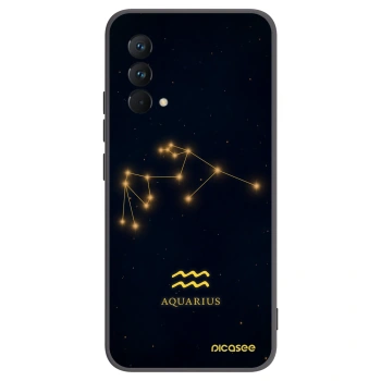 Picasee Μαύρη θήκη σιλικόνης για Realme GT Master Edition 5G - AQUARIUS