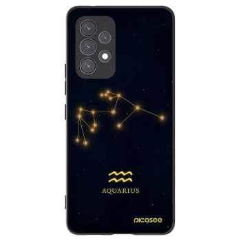 Picasee Μαύρη θήκη σιλικόνης για Samsung Galaxy A53 5G A536 - AQUARIUS