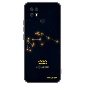 Picasee Μαύρη θήκη σιλικόνης για Xiaomi Redmi 10C - AQUARIUS