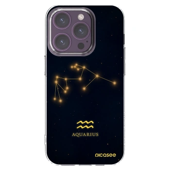 Picasee διαφανής θήκη σιλικόνης Apple iPhone 14 Pro - AQUARIUS