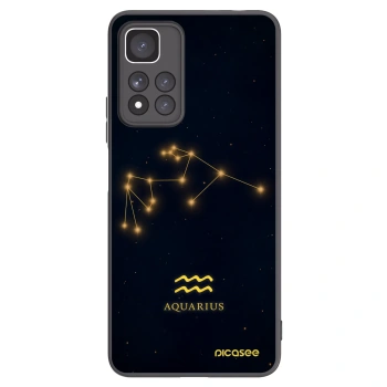 Picasee Μαύρη θήκη σιλικόνης για Xiaomi Redmi Note 11 Pro+ 5G - AQUARIUS