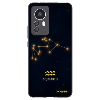 Picasee Μαύρη θήκη σιλικόνης για Xiaomi 12T - AQUARIUS