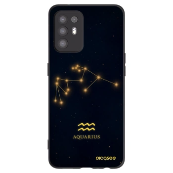Picasee Μαύρη θήκη σιλικόνης για OPPO A94 5G - AQUARIUS