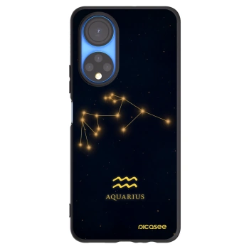 Picasee Μαύρη θήκη σιλικόνης για Honor X7 - AQUARIUS