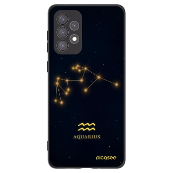 Picasee Μαύρη θήκη σιλικόνης για Samsung Galaxy A73 5G - AQUARIUS