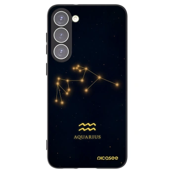 Picasee Μαύρη θήκη σιλικόνης για Samsung Galaxy S23+ 5G - AQUARIUS