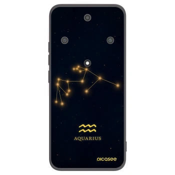 Picasee Μαύρη θήκη σιλικόνης για Honor Magic5 Lite 5G - AQUARIUS