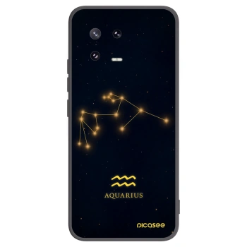 Picasee Μαύρη θήκη σιλικόνης για Xiaomi 13 Pro - AQUARIUS
