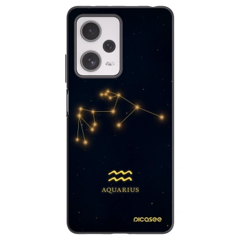 Picasee Μαύρη θήκη σιλικόνης για Xiaomi Redmi Note 12 Pro+ 5G - AQUARIUS