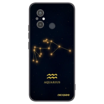 Picasee Μαύρη θήκη σιλικόνης για Xiaomi Redmi 12C - AQUARIUS