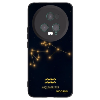Picasee Μαύρη θήκη σιλικόνης για Honor Magic5 Pro - AQUARIUS