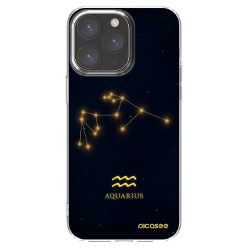 Picasee διαφανής θήκη σιλικόνης Apple iPhone 15 Pro Max - AQUARIUS