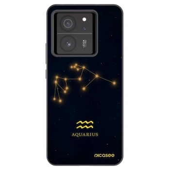 Picasee Μαύρη θήκη σιλικόνης για Xiaomi 13T - AQUARIUS