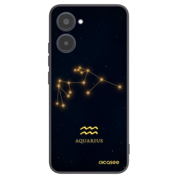 Picasee Μαύρη θήκη σιλικόνης για Realme 10 4G - AQUARIUS