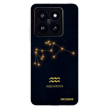 Picasee διαφανής θήκη σιλικόνης Xiaomi 14 Pro - AQUARIUS
